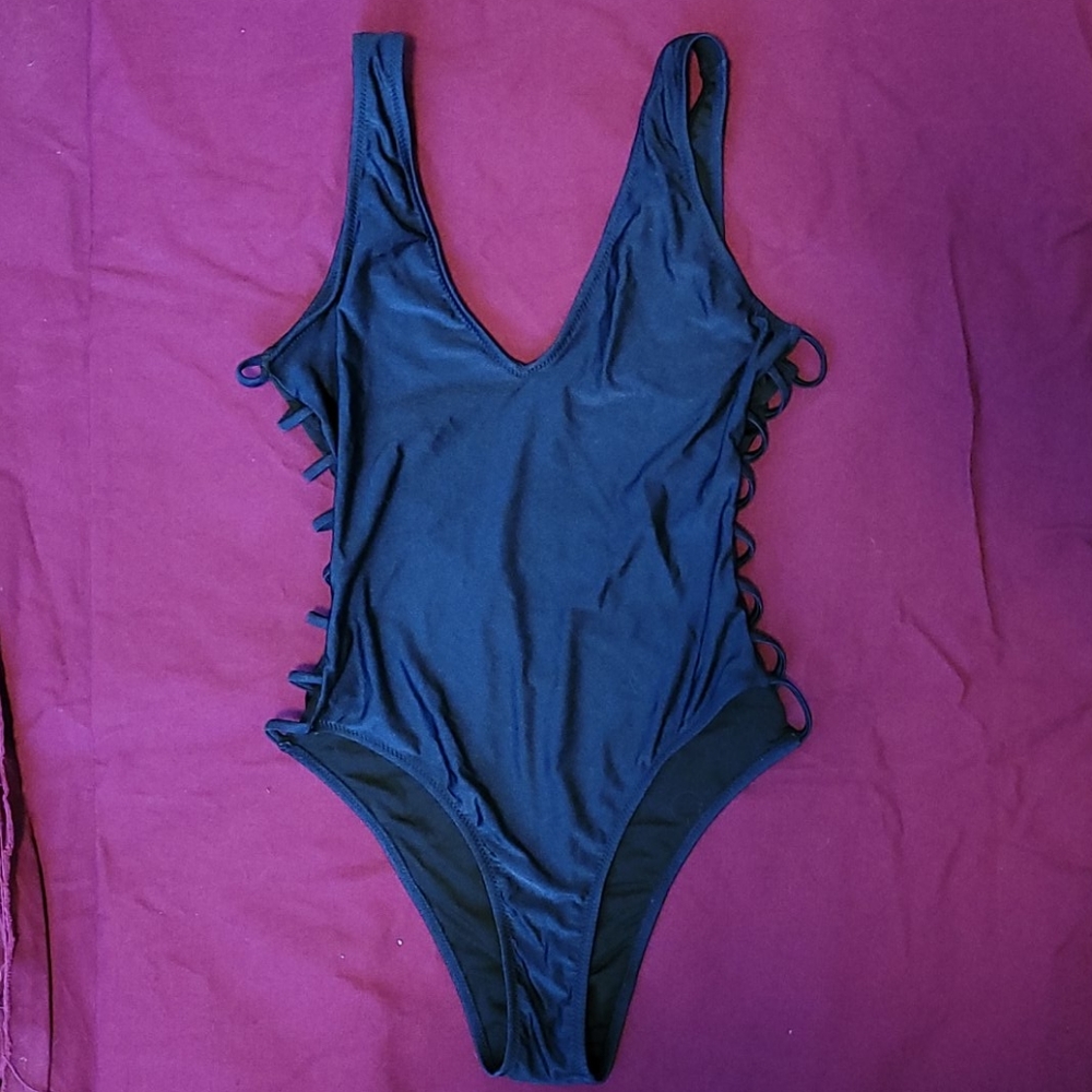 Dark blue one piece bathingsuit